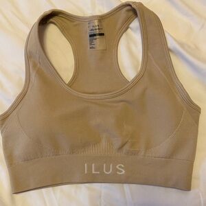ILUS SEAMLUX INTENSIFY SPORTS BRA BUFF BEIGE Size Small
